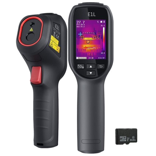 Refurbished(Excellent) - HIKMICRO E1L Compact Thermal Imaging Camera, 160 x 120 IR Resolution/19200 Pixels, 25Hz Refresh Rate, Infrared Thermal Image