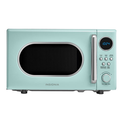 Open Box - Insignia Retro 0.7 Cu. Ft. Microwave - Mint