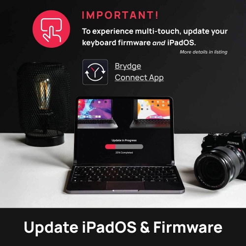 Brydge 12.9 Pro - Wireless Backlit Keyboard with Trackpad for iPad Pro 12.9" 3rd/4th/5th Gen