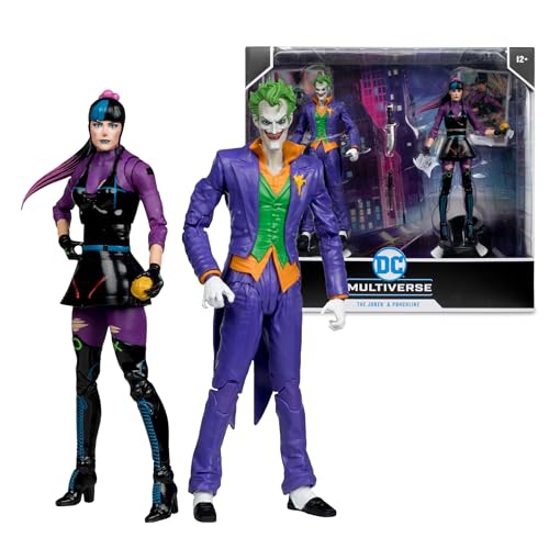 DC Multiverse Batman 7 Inch Action Figure - The Joker & Punchline