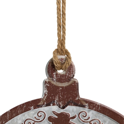 Affiches murales Merry Christmas and Merry and Bright - 14 po - Gris et brun - Ensemble de 2