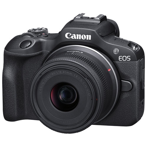 Refurbished -Canon EOS R100 Mirrorless Camera with 18-45mm IS STM Lens Kit