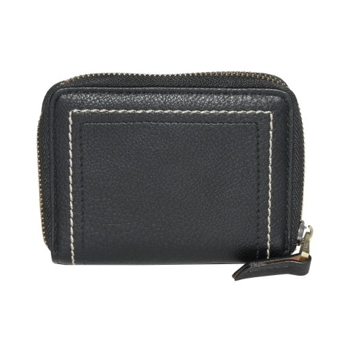 Ladies Compact Zip Around Snap Wallet