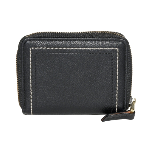 Ladies Compact Zip Around Snap Wallet