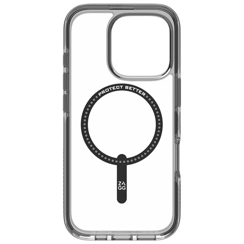 ZAGG Santa Cruz Snap Fitted Hard Shell Case with MagSafe for iPhone 16 Pro - Black