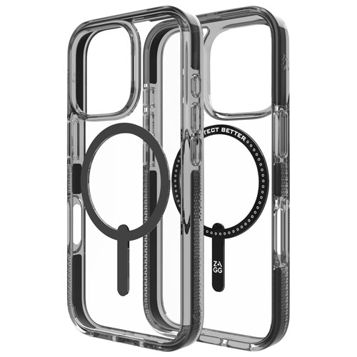 ZAGG Santa Cruz Snap Fitted Hard Shell Case with MagSafe for iPhone 16 Pro - Black