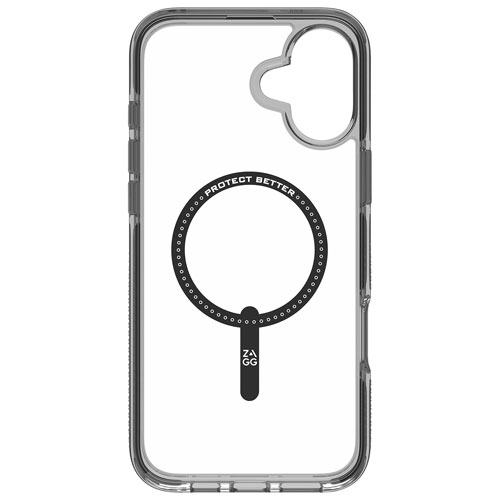 Étui rigide ajusté Santa Cruz Snap de ZAGG avec MagSafe pour iPhone 16 Plus - Noir