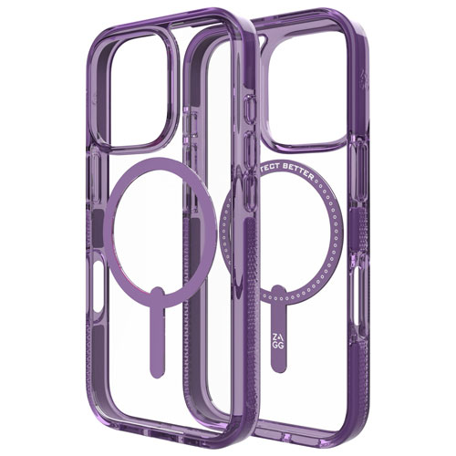 ZAGG Santa Cruz Snap Fitted Hard Shell Case with MagSafe for iPhone 16 Pro - Hyacinth