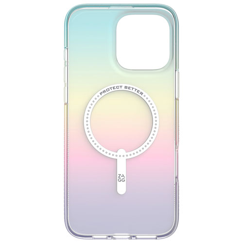 ZAGG Milan Snap Fitted Hard Shell Case with MagSafe for iPhone 16 Pro Max - Iridescent