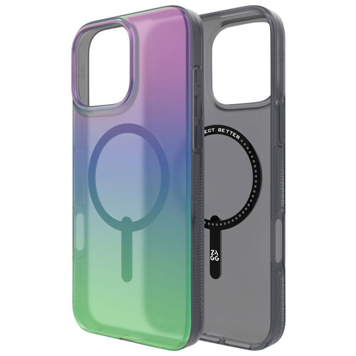 ZAGG Milan Snap Fitted Hard Shell Case with MagSafe for iPhone 16 Pro Max - Raven Feather