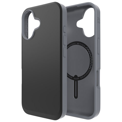 ZAGG SoHo Snap Fitted Hard Shell Case with MagSafe for iPhone 16 - Black