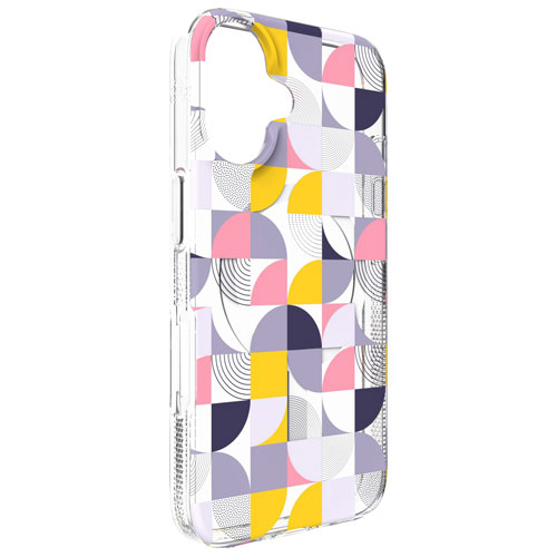 Étui rigide ajusté Milan Snap de ZAGG avec MagSafe pour iPhone 16 - Géométrique