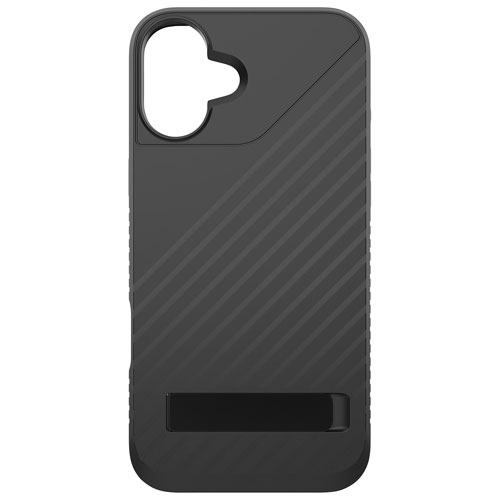 Étui rigide ajusté Denali Snap de ZAGG avec béquille pour iPhone 16 Plus - Noir