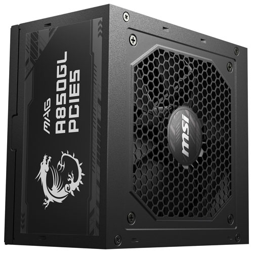 Refurbished MSI MAG A850GL PCIE 5 80 Plus Gold 850W Fully Modular 12VHPWR Cable ATX 3.0 Power Supply OEM