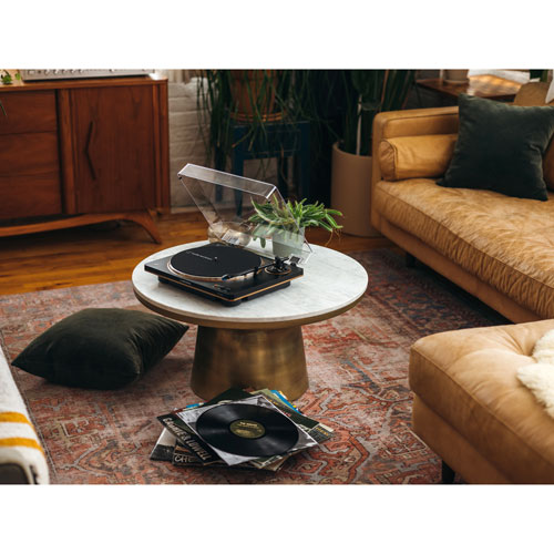 Tourne-disque à entraînement par courroie AT-LP70XBT-BZ d'Audio Technica - Noir/Bronze