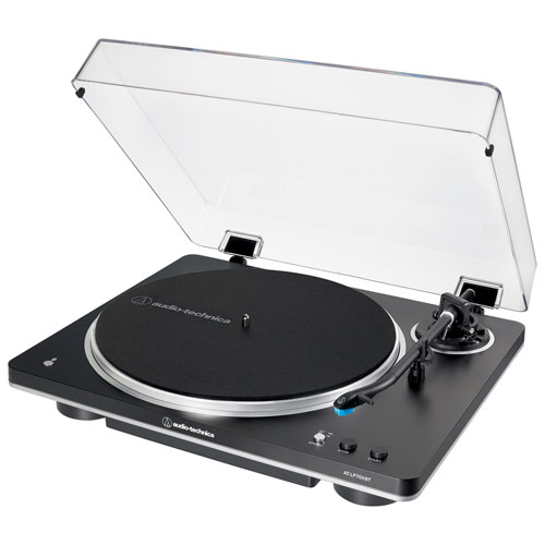 Image 2 of 9.. Audio-Technica AT-LP70XBT-BS Belt Drive Turntable - Black/Silver