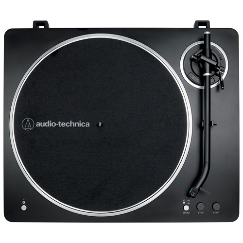 Image 3 of 9.. Audio-Technica AT-LP70XBT-BS Belt Drive Turntable - Black/Silver