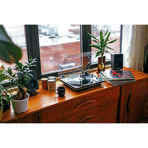 Image 5 of 9.. Audio-Technica AT-LP70XBT-BS Belt Drive Turntable - Black/Silver