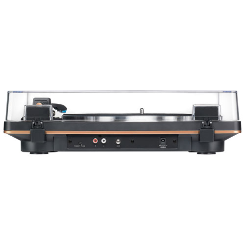 Tourne-disque à entraînement par courroie AT-LP70X-BZ d'Audio Technica - Noir/Bronze