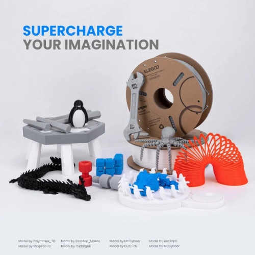 PLA Filament 1.75mm Black 1KG - Dimensional Accuracy +/- 0.02mm, Cardboard Spool, Fits Most FDM 3D Printers