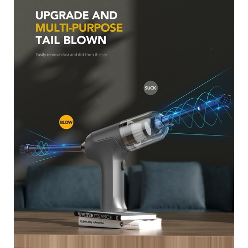 KUNOVA Handheld Vacuum Car Vacuum Cleaner, Lightweight Cordless Hand Vacuum 2 in 1 Portable Vacuum & Blower Powerful Dust Buster Wireless Vacuum