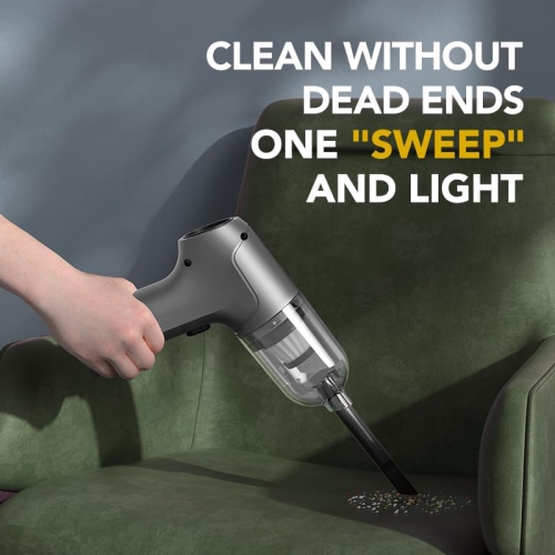 KUNOVA Handheld Vacuum Car Vacuum Cleaner, Lightweight Cordless Hand Vacuum 2 in 1 Portable Vacuum & Blower Powerful Dust Buster Wireless Vacuum