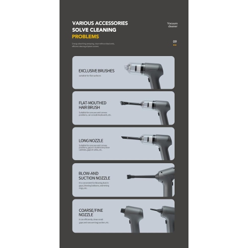 KUNOVA Handheld Vacuum Car Vacuum Cleaner, Lightweight Cordless Hand Vacuum 2 in 1 Portable Vacuum & Blower Powerful Dust Buster Wireless Vacuum