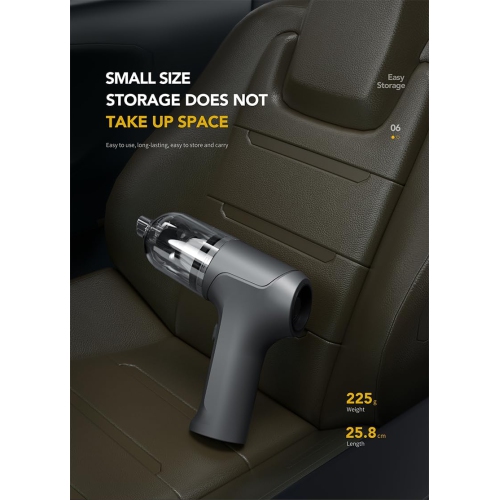 KUNOVA Handheld Vacuum Car Vacuum Cleaner, Lightweight Cordless Hand Vacuum 2 in 1 Portable Vacuum & Blower Powerful Dust Buster Wireless Vacuum