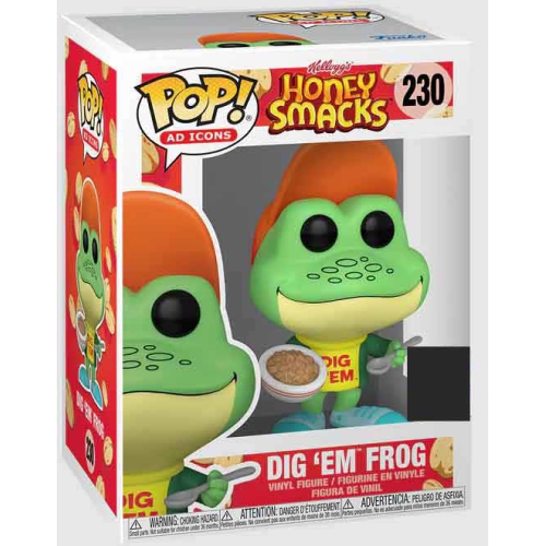 Pop Ad Icons Honey Smacks 3.75 Inch Action Figure Exclusive - Dig Em Frog #230