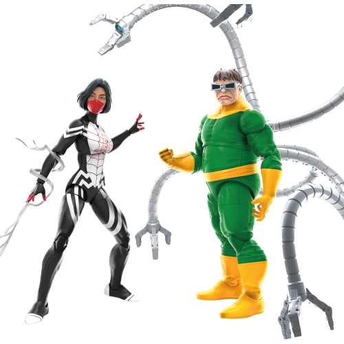 Marvel Legends Spider-Man 6 Inch Action Figure 2-Pack Exclusive - Silk and Doctor Octopus