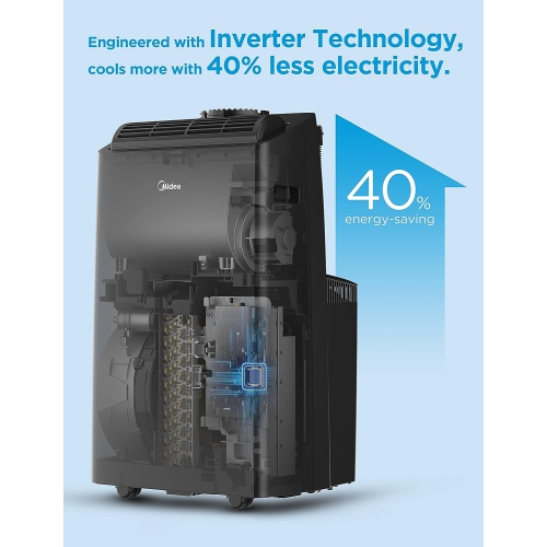 Midea Duo 14,000 BTU HE Inverter Ultra Quiet Portable Air Conditioner