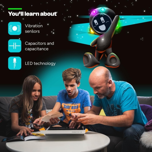 CircuitMess Wacky Robots Robby - Kids STEM Adventure Toys Electronics Kit - Science Kit & Robotics Kit - Engineering Kit with STEM Activity Kits for