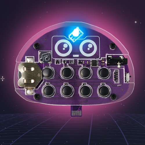 CircuitMess Wacky Robots – Mini robots à faire soi-même : Boutons - apprentissage STIM sur les micropuces et la synthèse sonore pour les enfants de 7