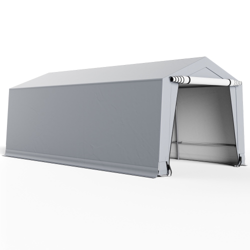 Costway 10.2' X 20.4' Heavy-Duty Carport Car Canopy Shelter Outdoor Portable Garage Door