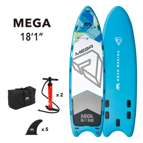 Aqua Marina - MEGA 18' 1" Multi-Person Inflatable Stand Up Paddle Board