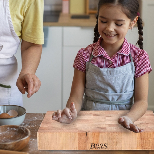 John Boos – planche à découper en bois d’érable pour cuisine, 15 x 15 x 3 po