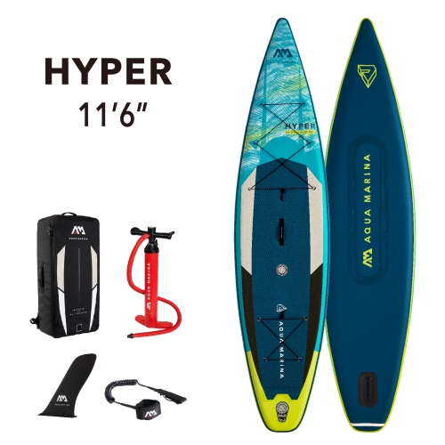 Aqua Marina - HYPER 11' 6" Touring Inflatable Stand Up Paddle Board