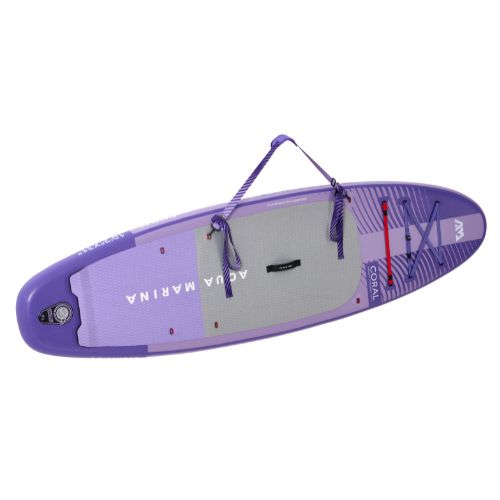 Planche à rame gonflable avancée de 10 pi 2 po CORAL d'Aqua Marina (iSup)