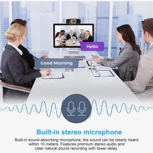 AQVIN 1080P High Resolution 30 fps USB Webcam - - Black