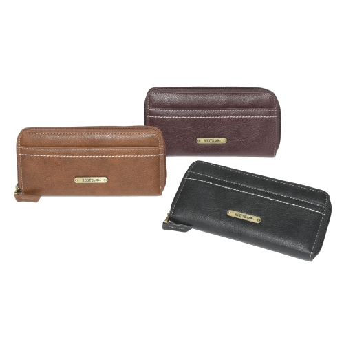 Ladies Slim Zipper Round Wallet