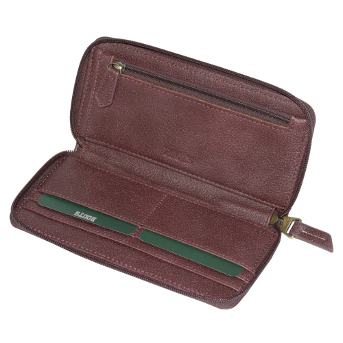 Ladies Slim Zipper Round Wallet