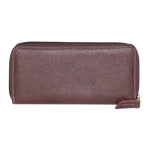 Ladies Slim Zipper Round Wallet