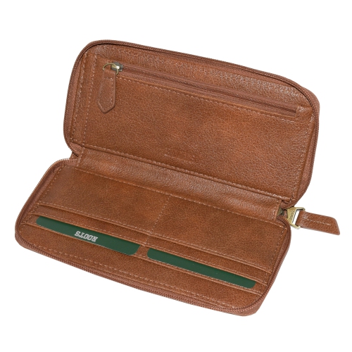 Ladies Slim Zipper Round Wallet