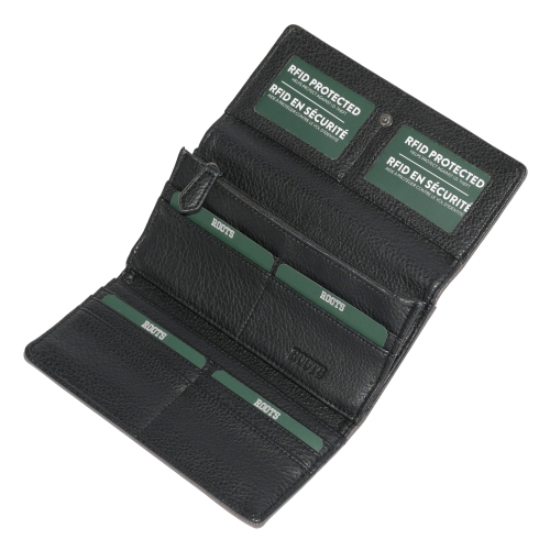 Pochette portefeuille mince à trois volets pour femmes