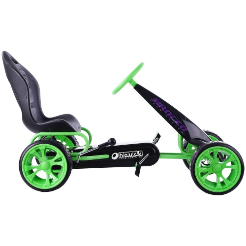 Heuck Sirocco Racing Clutch Free Go Kart avec pneus en caoutchouc à profil bas, vert
