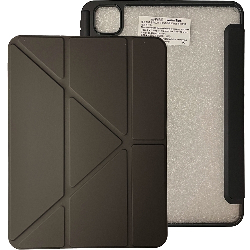 CC  Topsave Smart Case Ipad Air 11 Inch(M2) 2024, Ipad Air 11‑Inch (M3) 2025 w Pencil Holder, Clear Back Slim Tri-Fold & Y-Shape Fold Folio Stand