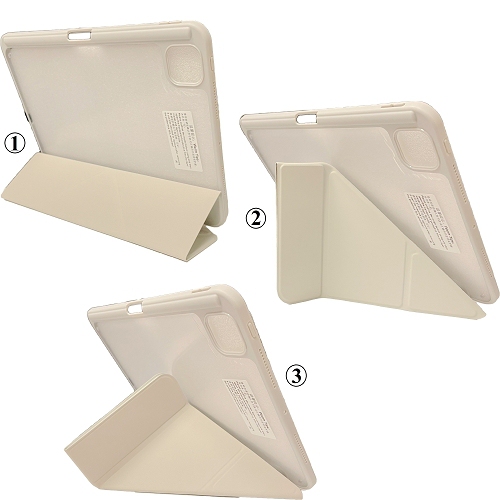 TopSave iPad de 10,9 po 10ᵉ gén, iPad 11ᵉ gén d'Apple (2025) avec porte-stylet, dos transparent mince à trois volets et étui folio pliable en Y,