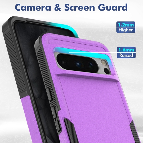 Étui rigide ajusté robuste à deux couches de XCRS pour Pixel 8 Pro de Google