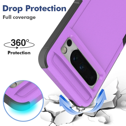 Étui rigide ajusté robuste à deux couches de XCRS pour Pixel 8 Pro de Google