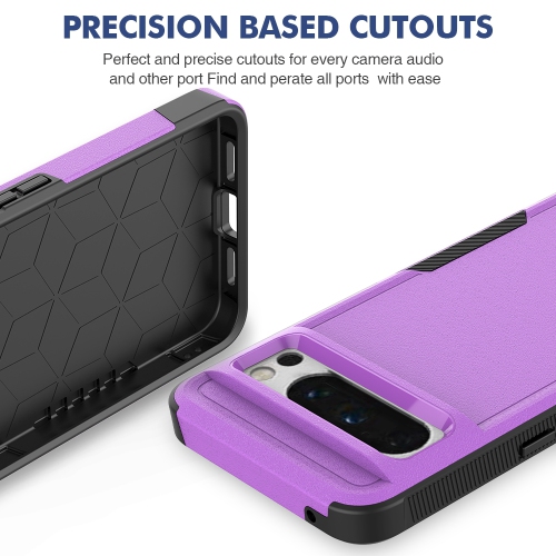 Étui rigide ajusté robuste à deux couches de XCRS pour Pixel 8 Pro de Google